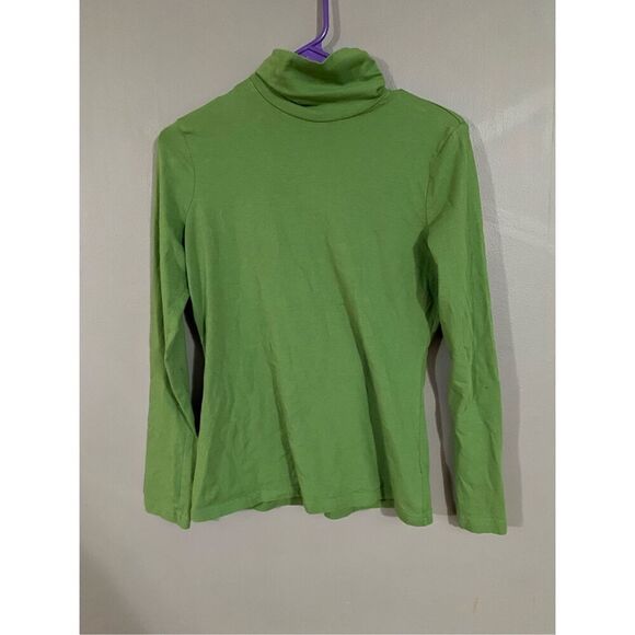 A Tree Green Long Sleeve Turtleneck Size Small - Picture 1 of 3